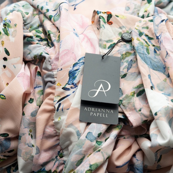 Adrianna Papell - Floral-Print Midi Dress - Picture 9 of 10